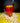 8'inch yellow popcorn tub glass smoking bong - R3WHOLESALE